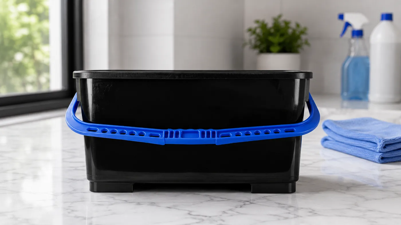 Rectangular window cleaning bucket
