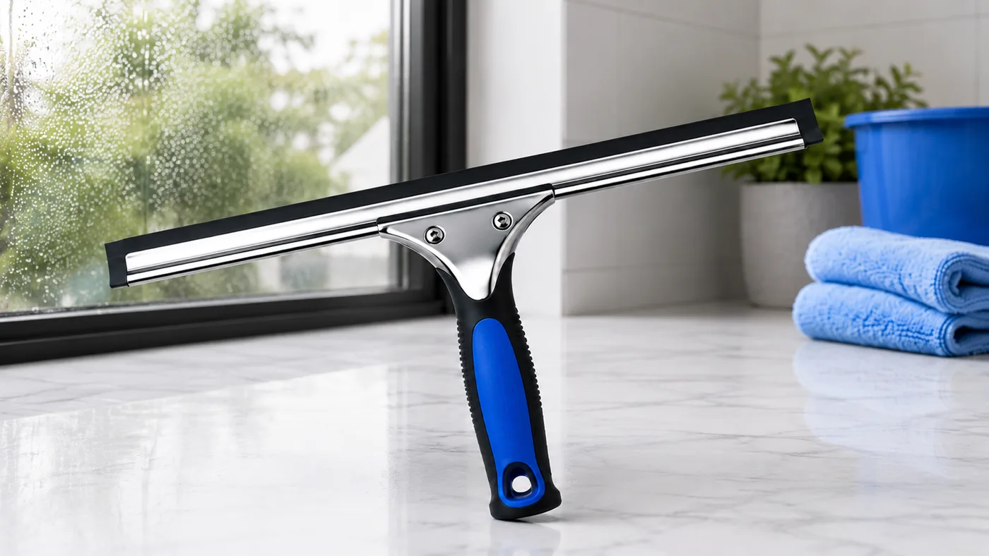Professional window cleaning squeegee