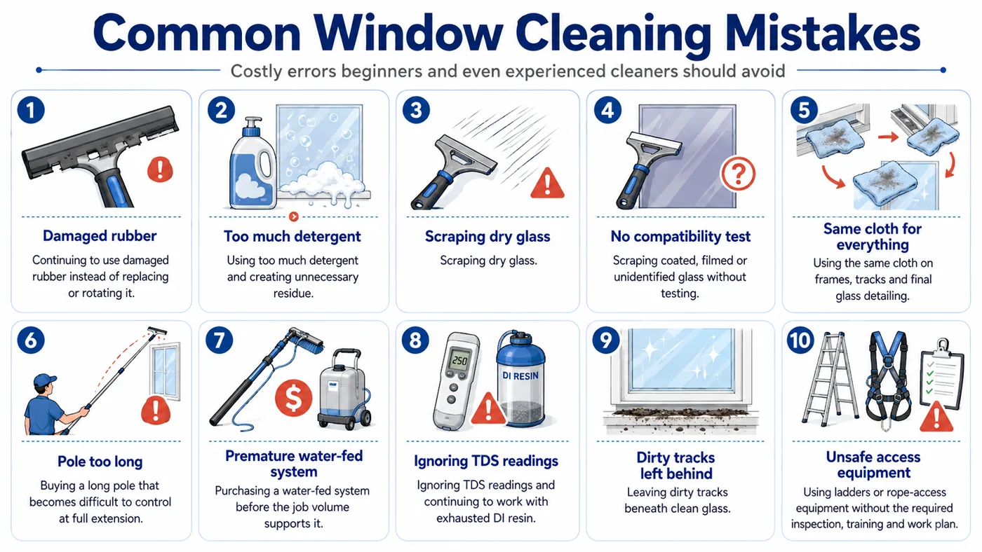 Common window cleaning mistakes to avoid