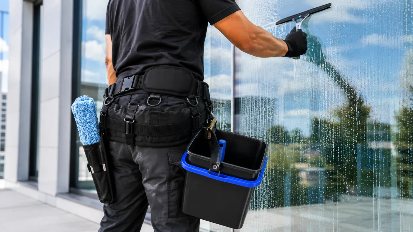 Tool belt and holsters for window cleaners